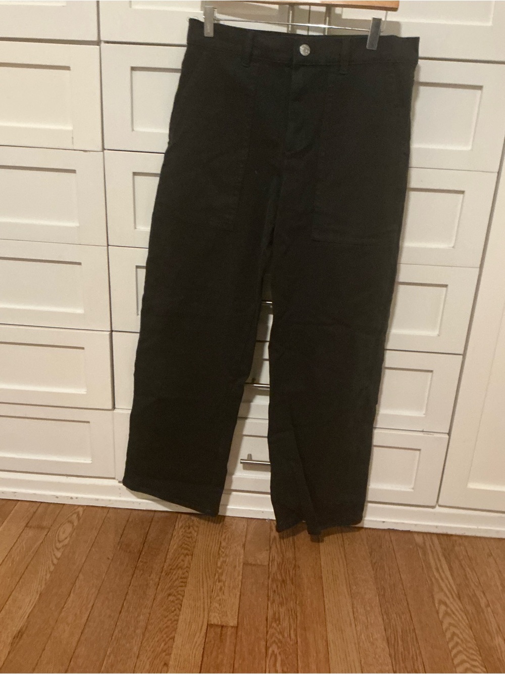 Everlane Black Wide-Leg Utility Pants